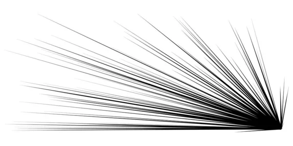 Dinâmica Dinâmica Excêntrica Explosão Cômica Linhas Trilha Ação Explosão Brilho — Vetor de Stock
