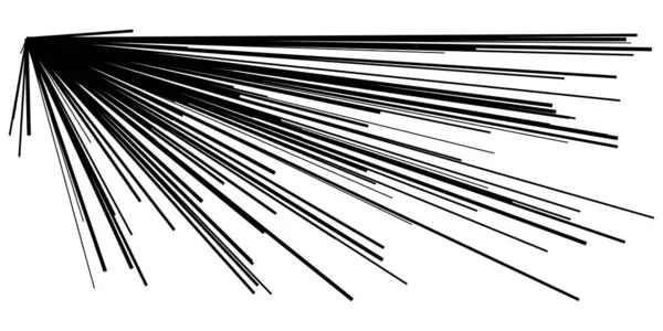 Dinâmica Dinâmica Excêntrica Explosão Cômica Linhas Trilha Ação Explosão Brilho —  Vetores de Stock
