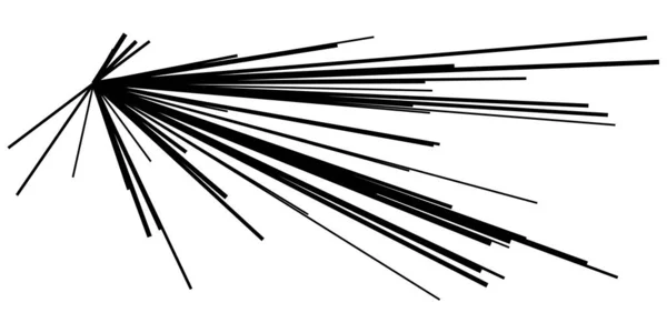 Dinámica Excéntrica Explosión Cómica Dinámica Líneas Sendero Acción Explosión Chispa — Vector de stock