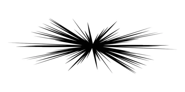 Dinámica Excéntrica Explosión Cómica Dinámica Líneas Sendero Acción Explosión Chispa — Archivo Imágenes Vectoriales