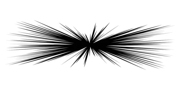 다이나믹하고 역동적 트레일 스파클 스파크 Radial Radiating Lines Stock Vector — 스톡 벡터