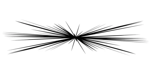 Dinamica Eccentrica Dinamica Fumetti Linee Azione Esplosione Scintilla Elemento Scintilla — Vettoriale Stock