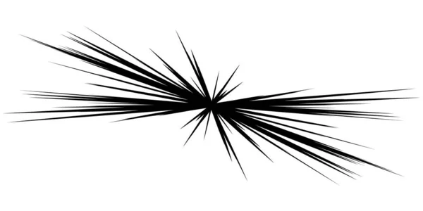 다이나믹하고 역동적 트레일 스파클 스파크 Radial Radiating Lines Stock Vector — 스톡 벡터