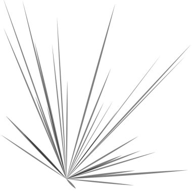 Radyal, yayılan dinamik ışınlar, ışınlama hatları. Yıldız patlaması, güneş patlaması elementi. Parlatıcı, ışıltı efekti. Parıltı, parıltı, parıltı, parıltı tasarımı