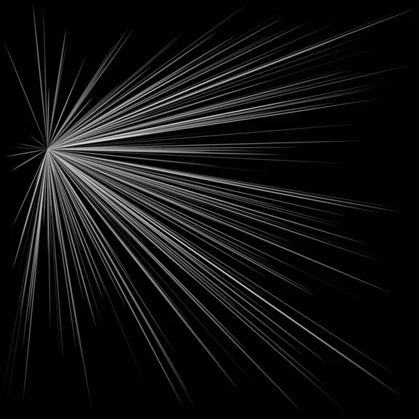 放射光 ダイナミック線 ビームライン スターバースト サンバースト要素 輝きの効果 グレア グレアデザイン — ストックベクタ