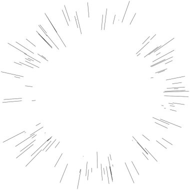 Radyal, yayılan dinamik ışınlar, ışınlama hatları. Yıldız patlaması, güneş patlaması elementi. Parlatıcı, ışıltı efekti. Parıltı, parıltı, parıltı, parıltı tasarımı