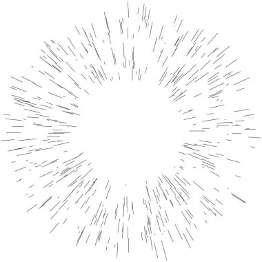 Radyal, yayılan dinamik ışınlar, ışınlama hatları. Yıldız patlaması, güneş patlaması elementi. Parlatıcı, ışıltı efekti. Parıltı, parıltı, parıltı, parıltı tasarımı