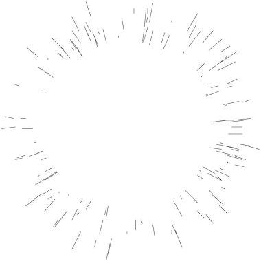 Radyal, yayılan dinamik ışınlar, ışınlama hatları. Yıldız patlaması, güneş patlaması elementi. Parlatıcı, ışıltı efekti. Parıltı, parıltı, parıltı, parıltı tasarımı