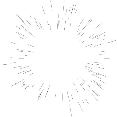 Radyal, yayılan dinamik ışınlar, ışınlama hatları. Yıldız patlaması, güneş patlaması elementi. Parlatıcı, ışıltı efekti. Parıltı, parıltı, parıltı, parıltı tasarımı