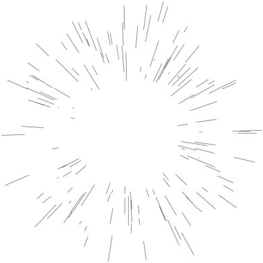 Radyal, yayılan dinamik ışınlar, ışınlama hatları. Yıldız patlaması, güneş patlaması elementi. Parlatıcı, ışıltı efekti. Parıltı, parıltı, parıltı, parıltı tasarımı