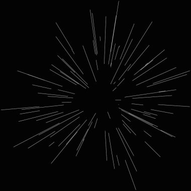 Radyal, yayılan dinamik ışınlar, ışınlama hatları. Yıldız patlaması, güneş patlaması elementi. Parlatıcı, ışıltı efekti. Parıltı, parıltı, parıltı, parıltı tasarımı
