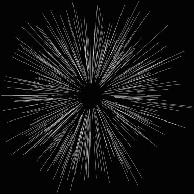 Radyal, yayılan dinamik ışınlar, ışınlama hatları. Yıldız patlaması, güneş patlaması elementi. Parlatıcı, ışıltı efekti. Parıltı, parıltı, parıltı, parıltı tasarımı