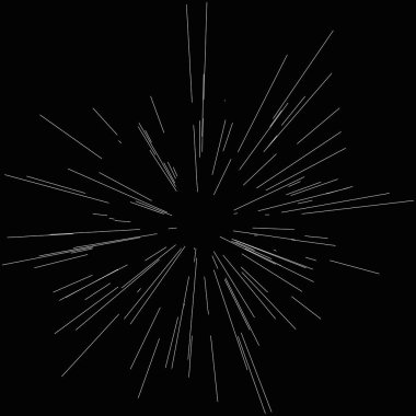 Radyal, yayılan dinamik ışınlar, ışınlama hatları. Yıldız patlaması, güneş patlaması elementi. Parlatıcı, ışıltı efekti. Parıltı, parıltı, parıltı, parıltı tasarımı