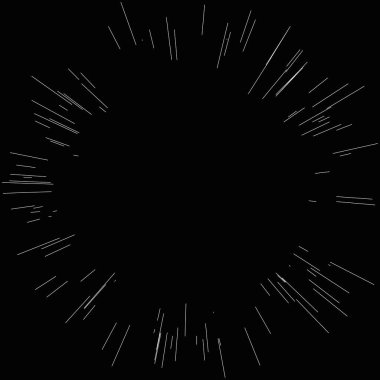 Radyal, yayılan dinamik ışınlar, ışınlama hatları. Yıldız patlaması, güneş patlaması elementi. Parlatıcı, ışıltı efekti. Parıltı, parıltı, parıltı, parıltı tasarımı