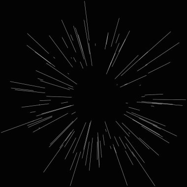 Radyal, yayılan dinamik ışınlar, ışınlama hatları. Yıldız patlaması, güneş patlaması elementi. Parlatıcı, ışıltı efekti. Parıltı, parıltı, parıltı, parıltı tasarımı