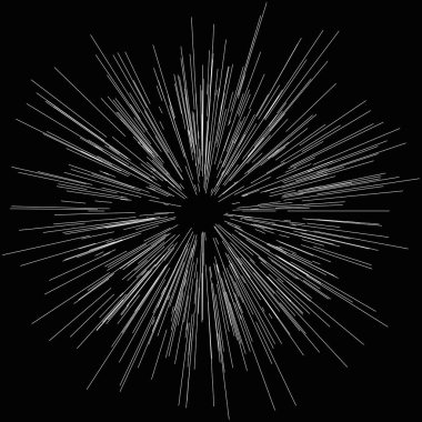 Radyal, yayılan dinamik ışınlar, ışınlama hatları. Yıldız patlaması, güneş patlaması elementi. Parlatıcı, ışıltı efekti. Parıltı, parıltı, parıltı, parıltı tasarımı