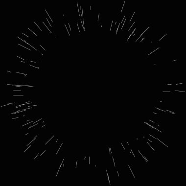 Radyal, yayılan dinamik ışınlar, ışınlama hatları. Yıldız patlaması, güneş patlaması elementi. Parlatıcı, ışıltı efekti. Parıltı, parıltı, parıltı, parıltı tasarımı