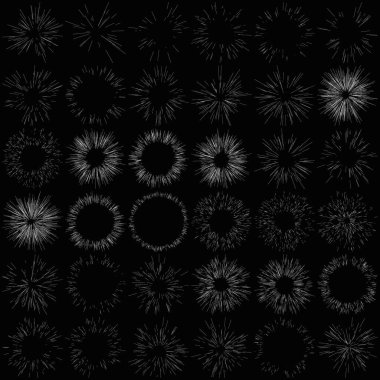 Radyal, yayılan dinamik ışınlar, ışınlama hatları. Yıldız patlaması, güneş patlaması elementi. Parlatıcı, ışıltı efekti. Parıltı, parıltı, parıltı, parıltı tasarımı