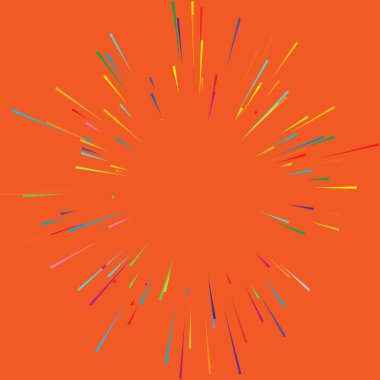 Radyal, yayılan dinamik ışınlar, ışınlama hatları. Yıldız patlaması, güneş patlaması elementi. Parlatıcı, ışıltı efekti. Parıltı, parıltı, parıltı, parıltı tasarımı