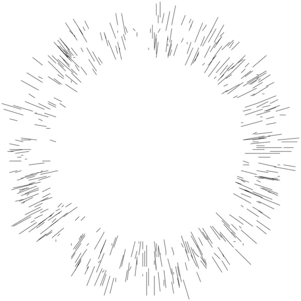 Rayos Dinámicos Radiales Radiantes Líneas Rayos Explosión Estelar Elemento Explosión — Vector de stock