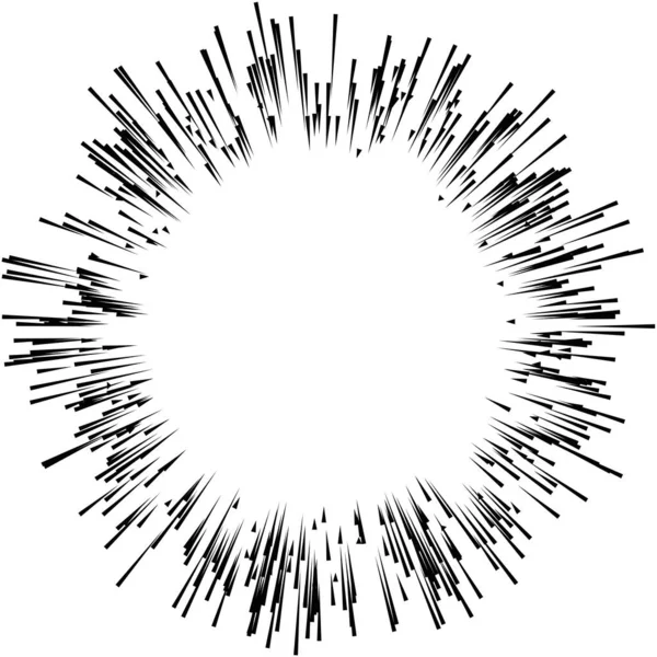 Radial Irradiando Raios Dinâmicos Vigas Linhas Starburst Elemento Sunburst Brilho —  Vetores de Stock