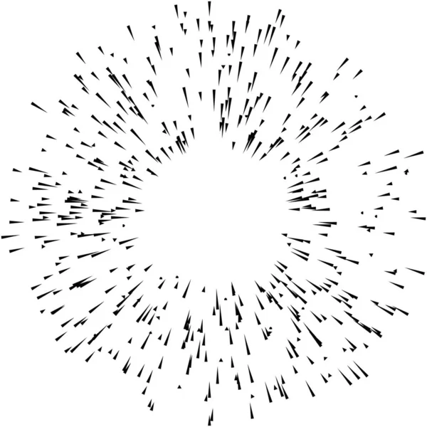 Radiali Raggi Dinamici Irradianti Linee Raggi Starburst Elemento Sunburst Lucentezza — Vettoriale Stock