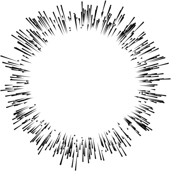 Radial Irradiando Raios Dinâmicos Vigas Linhas Starburst Elemento Sunburst Brilho —  Vetores de Stock