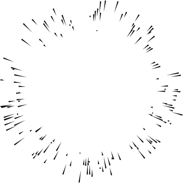 Radiali Raggi Dinamici Irradianti Linee Raggi Starburst Elemento Sunburst Lucentezza — Vettoriale Stock