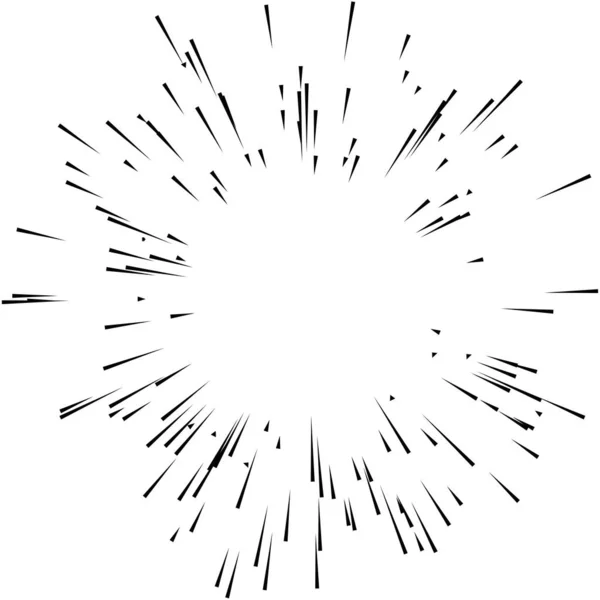 辐射的动态射线 光束线 爆裂元素 光泽效果 光彩夺目 闪闪发光 耀眼的设计 — 图库矢量图片
