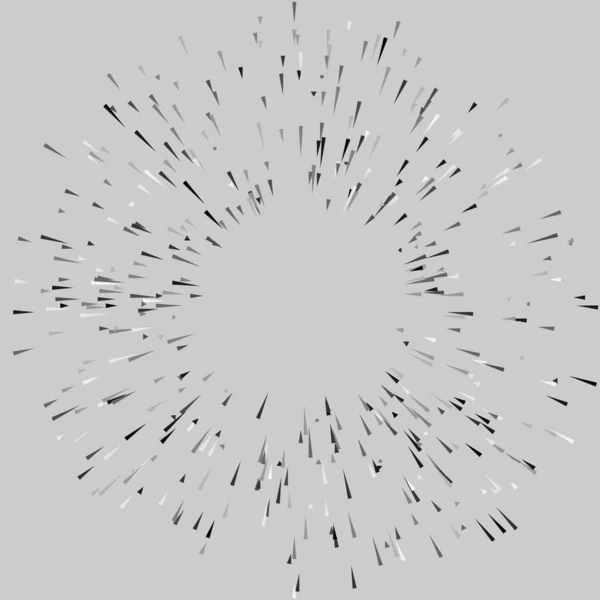 Rayons Radiaux Dynamiques Rayonnants Lignes Faisceaux Starburst Élément Sunburst Gloss — Image vectorielle