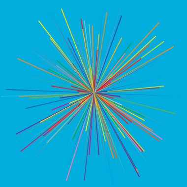 Radyal, yayılan dinamik ışınlar, ışınlama hatları. Yıldız patlaması, güneş patlaması elementi. Parlatıcı, ışıltı efekti. Parıltı, parıltı, parıltı, parıltı tasarımı