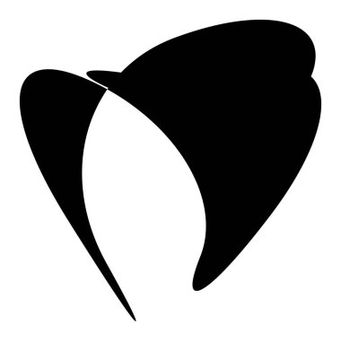 Rastgele kıvrımlı, kıvrımlı, serbest ve soyut şekiller. Kıvır, kıvır, kıvır, deformasyon efekti öğesi