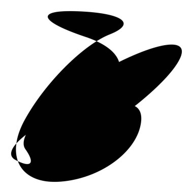 Rastgele kıvrımlı, kıvrımlı, serbest ve soyut şekiller. Kıvır, kıvır, kıvır, deformasyon efekti öğesi