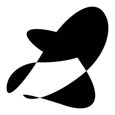 Rastgele kıvrımlı, kıvrımlı, serbest ve soyut şekiller. Kıvır, kıvır, kıvır, deformasyon efekti öğesi