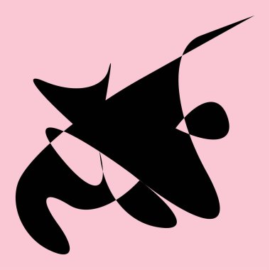 Rastgele kıvrımlı, kıvrımlı, serbest ve soyut şekiller. Kıvır, kıvır, kıvır, deformasyon efekti öğesi