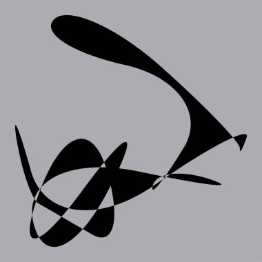 Rastgele kıvrımlı, kıvrımlı, serbest ve soyut şekiller. Kıvır, kıvır, kıvır, deformasyon efekti öğesi