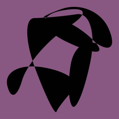 Rastgele kıvrımlı, kıvrımlı, serbest ve soyut şekiller. Kıvır, kıvır, kıvır, deformasyon efekti öğesi