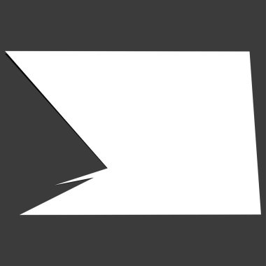 Sivri uçlu, yırtık, kırık, kıymık şeklinde, tasarım elementi. Rastgele geometrik, açısal soyut sanat