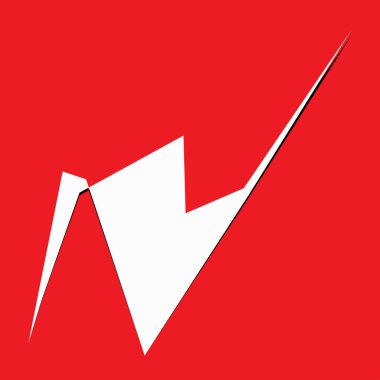 Sivri uçlu, yırtık, kırık, kıymık şeklinde, tasarım elementi. Rastgele geometrik, açısal soyut sanat