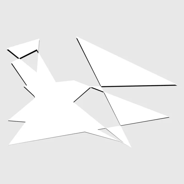 分裂的形状 设计元素 随机几何角度抽象艺术 — 图库矢量图片
