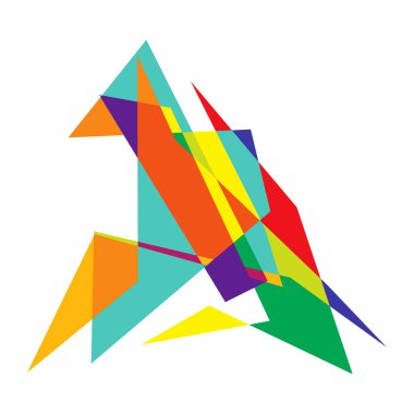 Sivri uçlu, yırtık, kırık, kıymık şeklinde, tasarım elementi. Rastgele geometrik, açısal soyut sanat