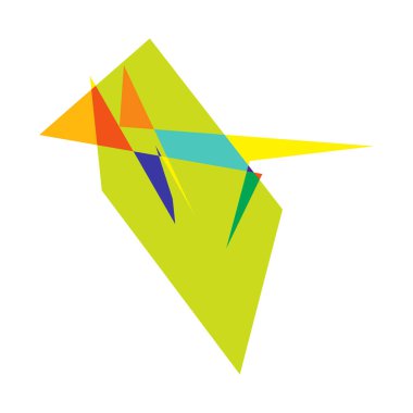 Sivri uçlu, yırtık, kırık, kıymık şeklinde, tasarım elementi. Rastgele geometrik, açısal soyut sanat