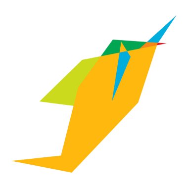 Sivri uçlu, yırtık, kırık, kıymık şeklinde, tasarım elementi. Rastgele geometrik, açısal soyut sanat