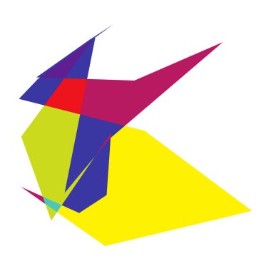 Sivri uçlu, yırtık, kırık, kıymık şeklinde, tasarım elementi. Rastgele geometrik, açısal soyut sanat