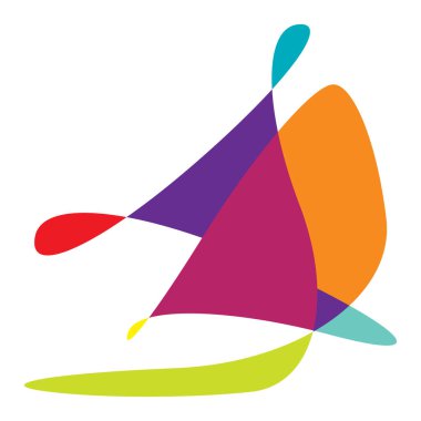 Rastgele kıvrımlı, kıvrımlı, serbest ve soyut şekiller. Kıvır, kıvır, kıvır, deformasyon efekti öğesi