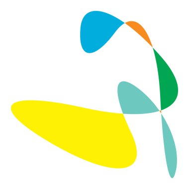 Rastgele kıvrımlı, kıvrımlı, serbest ve soyut şekiller. Kıvır, kıvır, kıvır, deformasyon efekti öğesi