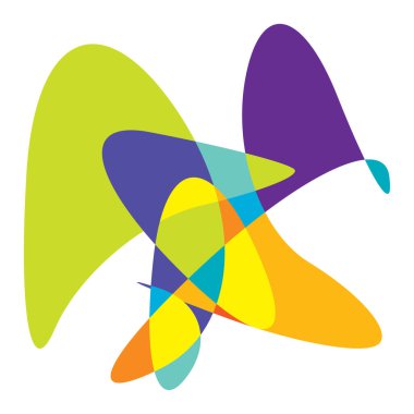 Rastgele kıvrımlı, kıvrımlı, serbest ve soyut şekiller. Kıvır, kıvır, kıvır, deformasyon efekti öğesi