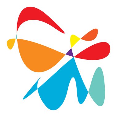 Rastgele kıvrımlı, kıvrımlı, serbest ve soyut şekiller. Kıvır, kıvır, kıvır, deformasyon efekti öğesi