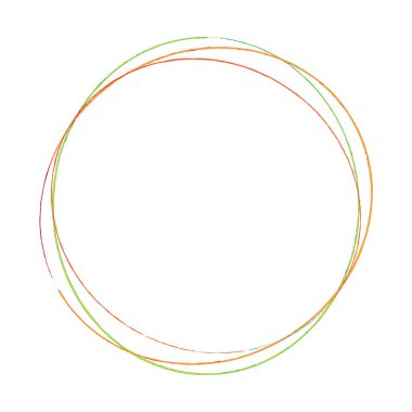 Çizim, karalama, yarım yamalak çirkin çizgiler daireler çiziyor. El çizimi kalem, kalem çizimi daireler stok vektör çizimi, klip- sanat grafikleri.