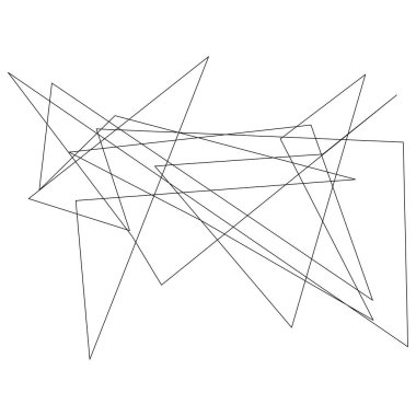 Sivri uçlu, yırtık, kırık, kıymık şeklinde, tasarım elementi. Rastgele geometrik, açısal soyut sanat